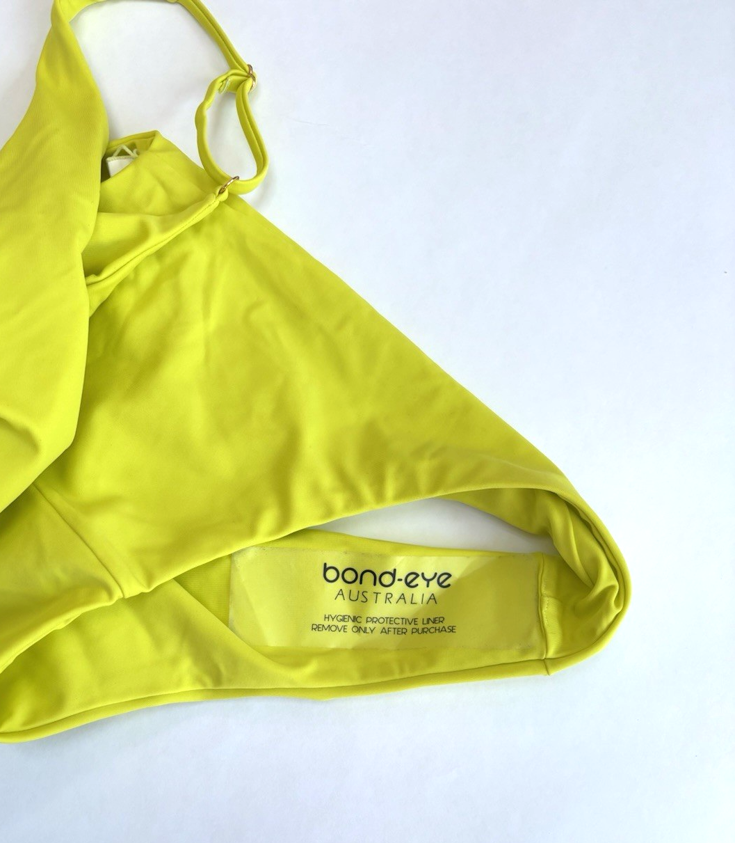 Bond-eye Elena Low Back One Piece Swim Suit Neon Yellow - S