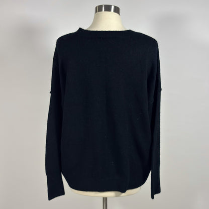 Vince Camuto The Perfect Weekend Oversized Sweater Black White - M