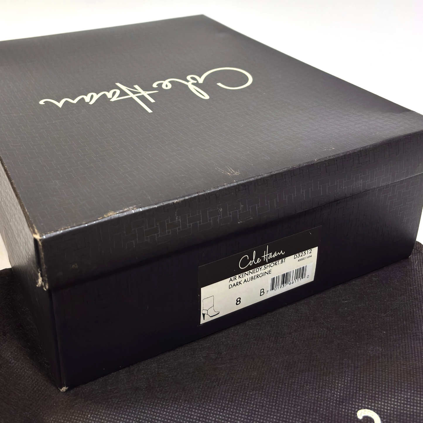 Cole Haan NikeAir Kennedy Suede Heeled Mid Calf Boots Eggplant Purple - 8