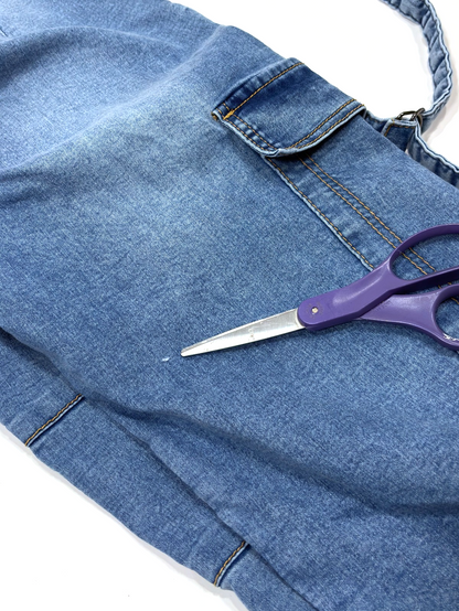 Love Trends Cargo Side Strap Utility Pocket Jeans - 9