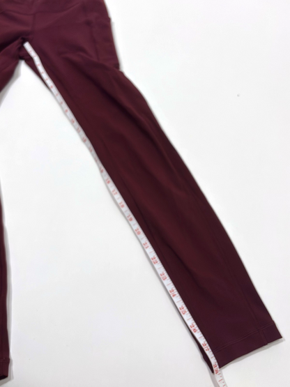 Lululemon Speed Up Tight Leggings 28" Garnet Burgundy Maroon - 4