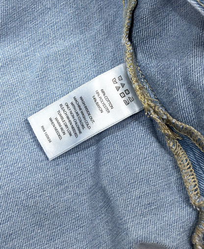 Sincerely Jules Denim Button Up Shirt Jacket Studded Western - M