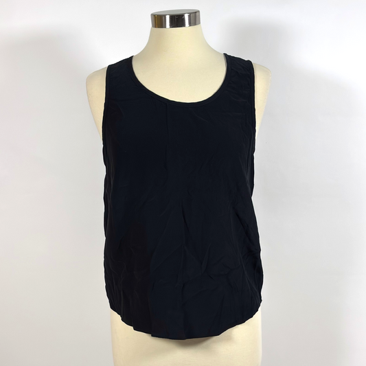 Grana Chinese Silk Classic Black Tank Top - L