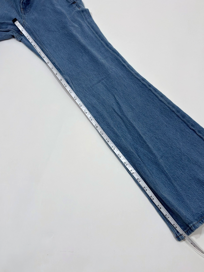 Express 70s Flare Mid Rise Jeans Light Wash - 0