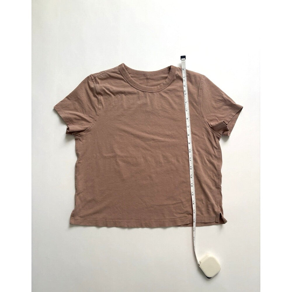 Lululemon Classic Fit Cotton Blend T-Shirt Mauve Pink - 4