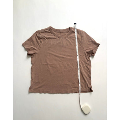 Lululemon Classic Fit Cotton Blend T-Shirt Mauve Pink - 4