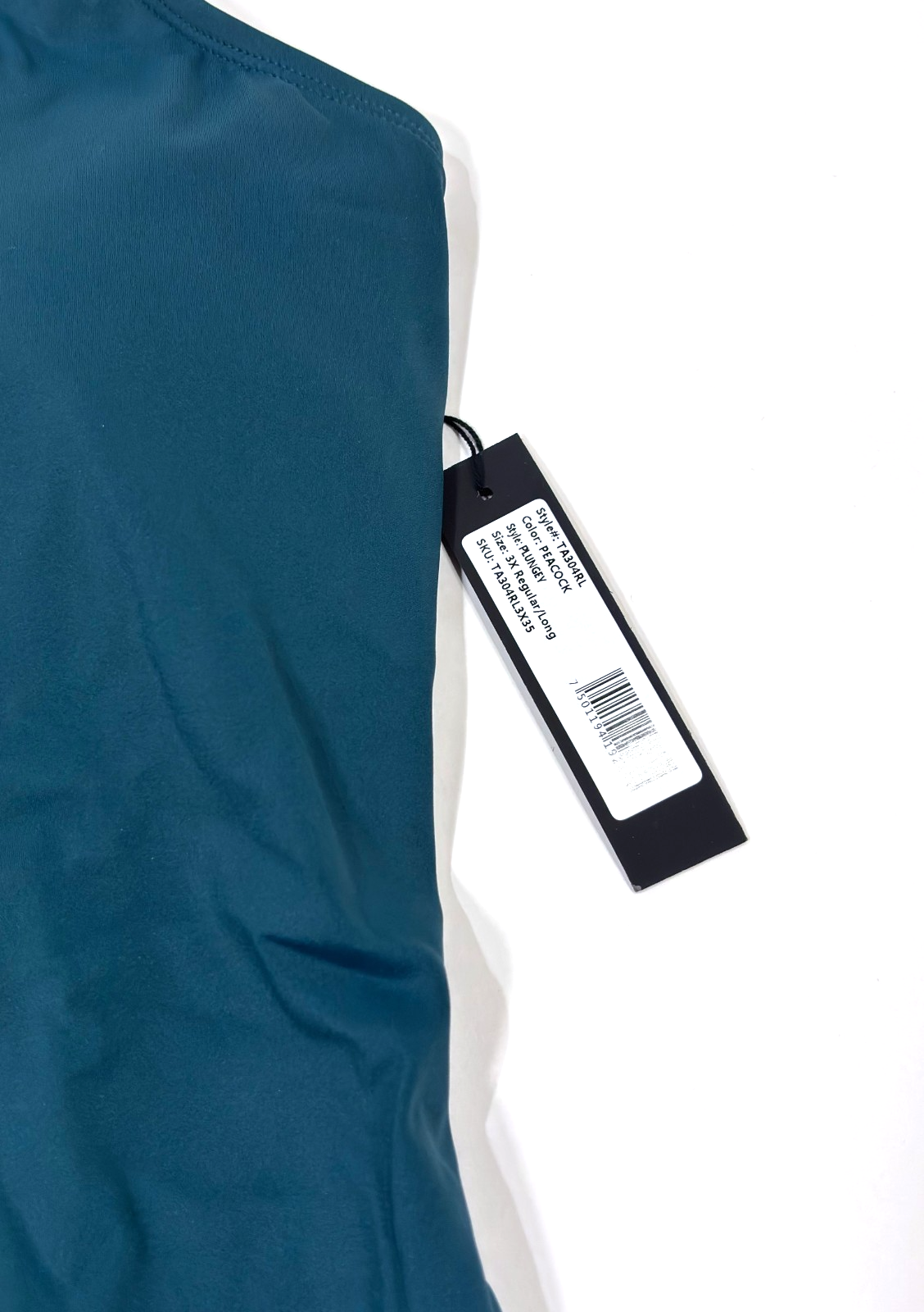 TA3 Plungey Shapewear Swimsuit Teal - 3X