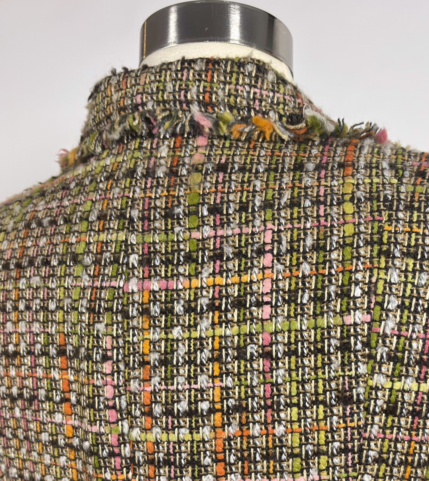 Axcess Fringe Earthy Tone Tweed Blazer - 12