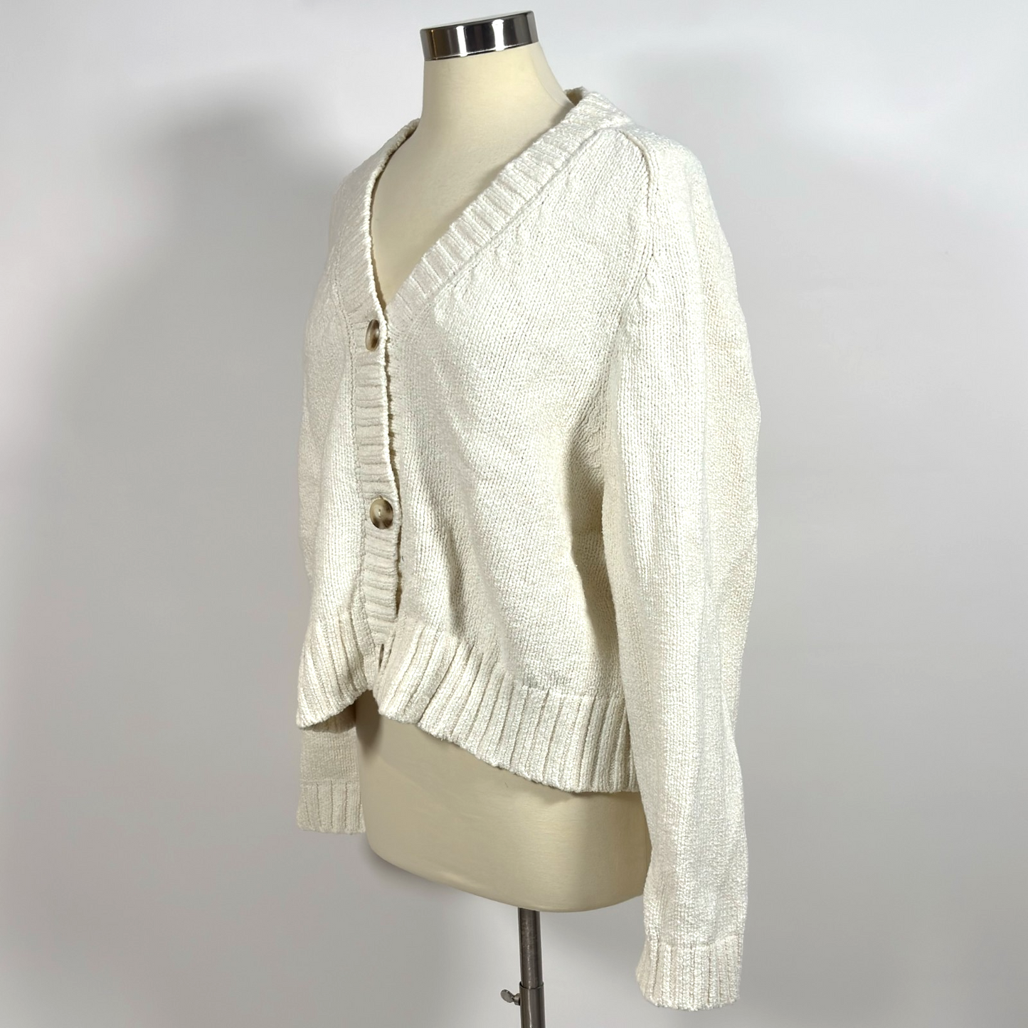 Abercrombie &amp; Fitch Chenille Chunky Knit Cardigan Sweater - XL