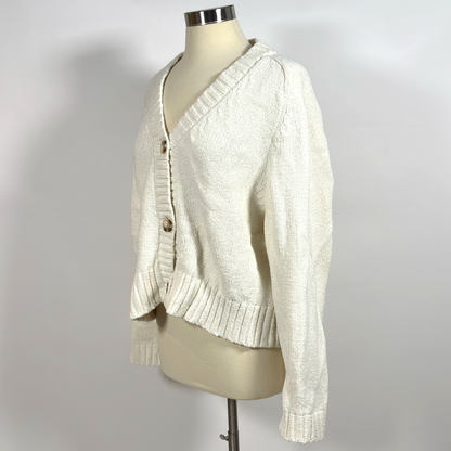 Abercrombie &amp; Fitch Chenille Chunky Knit Cardigan Sweater - XL