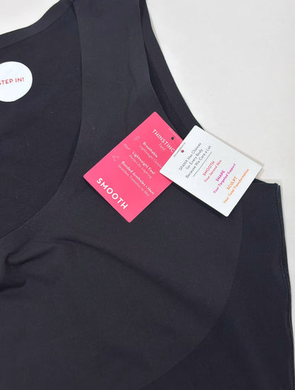 Spanx Invisible Shaping Cami Tank Shapewear Smoothing Black - M