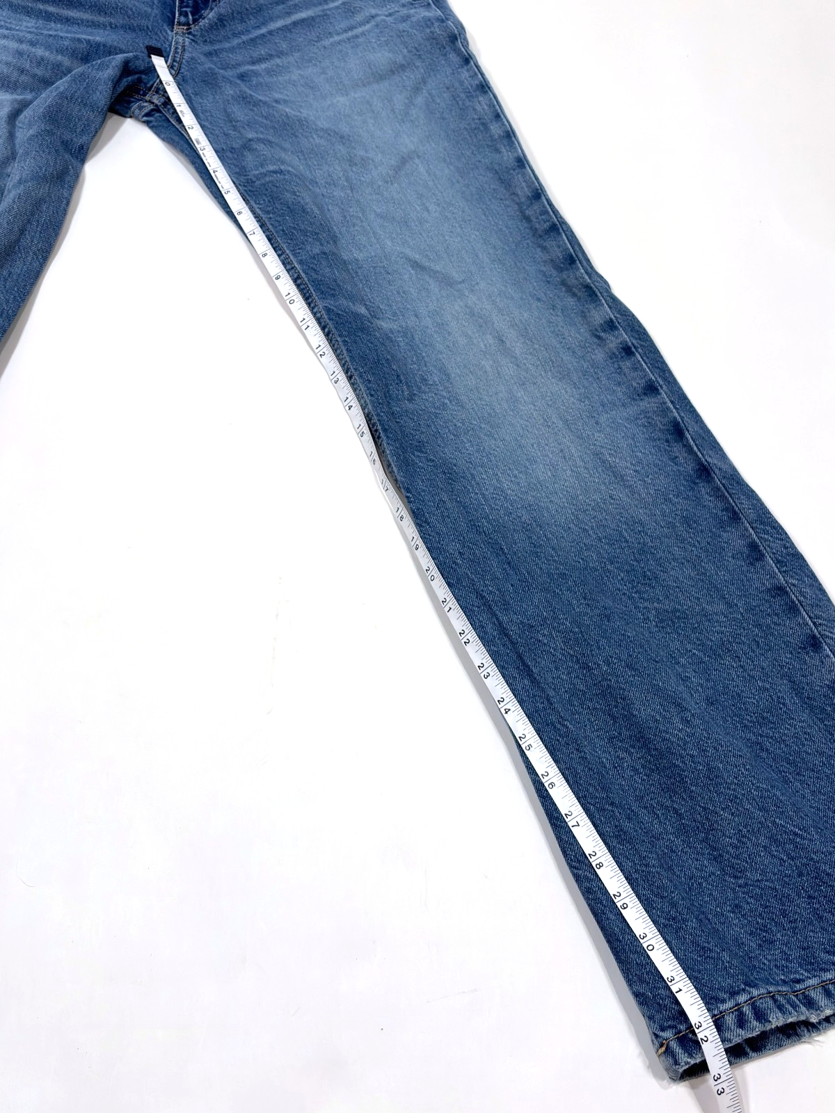 Zara Straight Leg Full Length Jeans Medium Wash - 6
