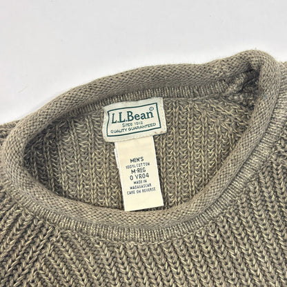 LL Bean Rollneck Long Sleeve Pullover Sweater Olive Army Green - M