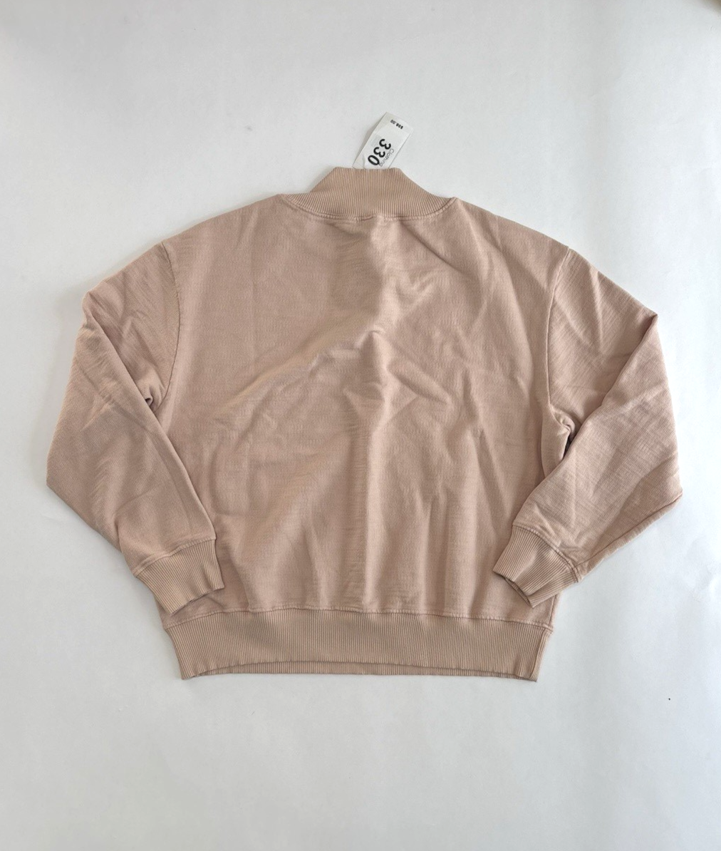 Adriano Goldschmied AG Pullover Mock Neck Sweatshirt Rose Pink - S