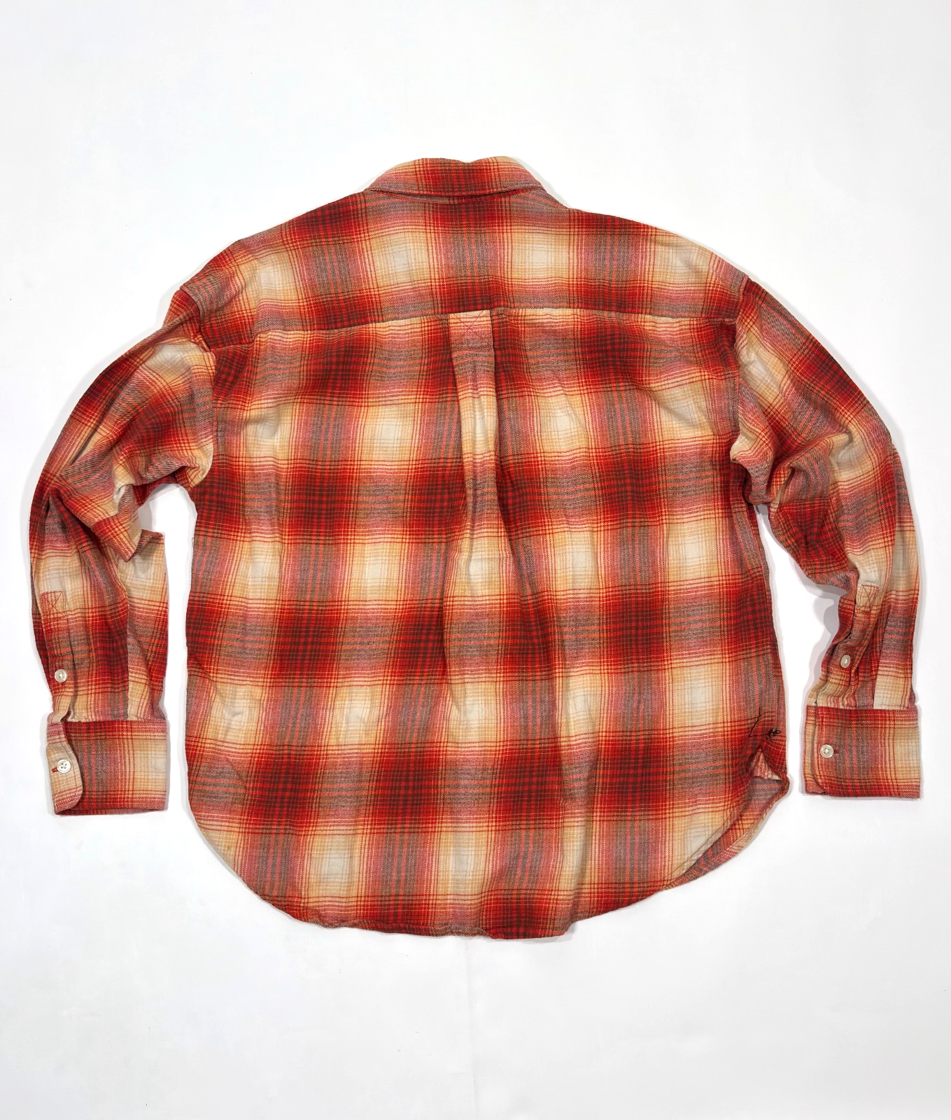 Levi's Henri Flannel Flame Scarlet Plaid Button Down Shirt - S