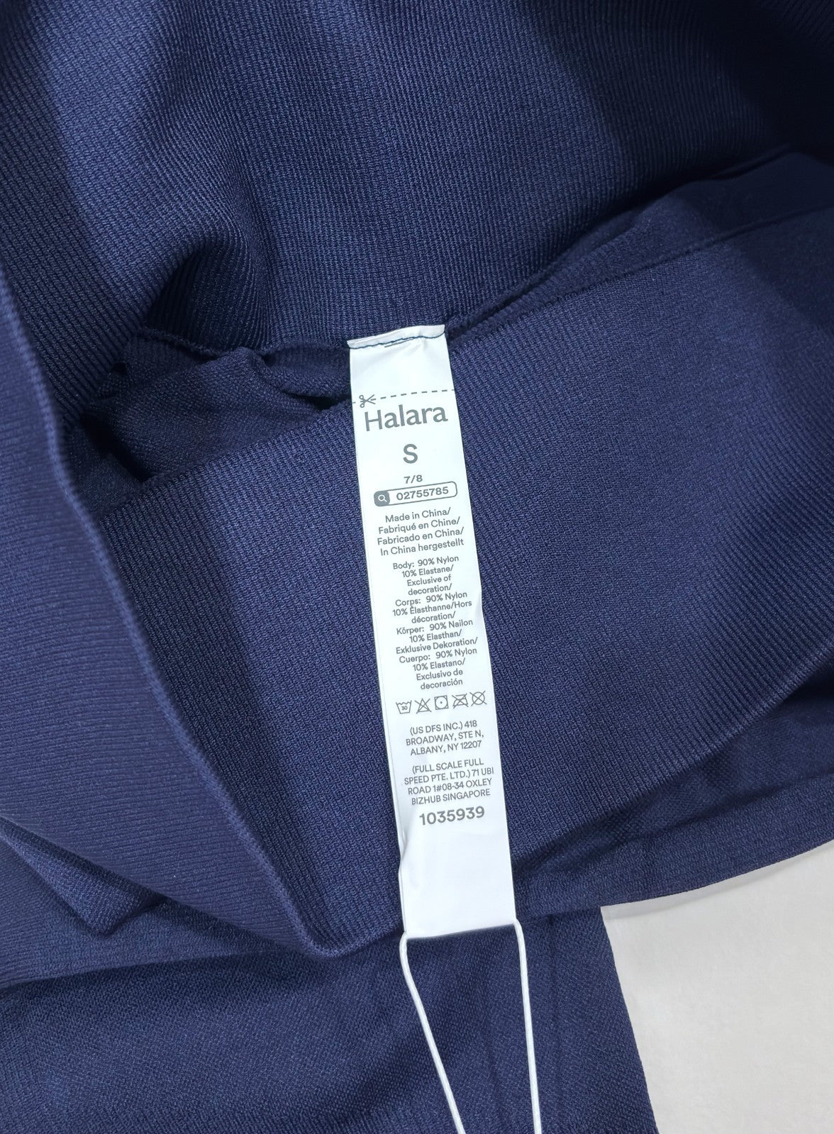 Halara OneForm Seamless Flow High Waisted Yoga Leggings Navy Blue - S