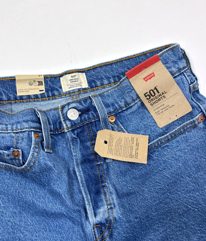 Levi's 501 Cutoff Denim Jean Shorts Medium Wash - 27