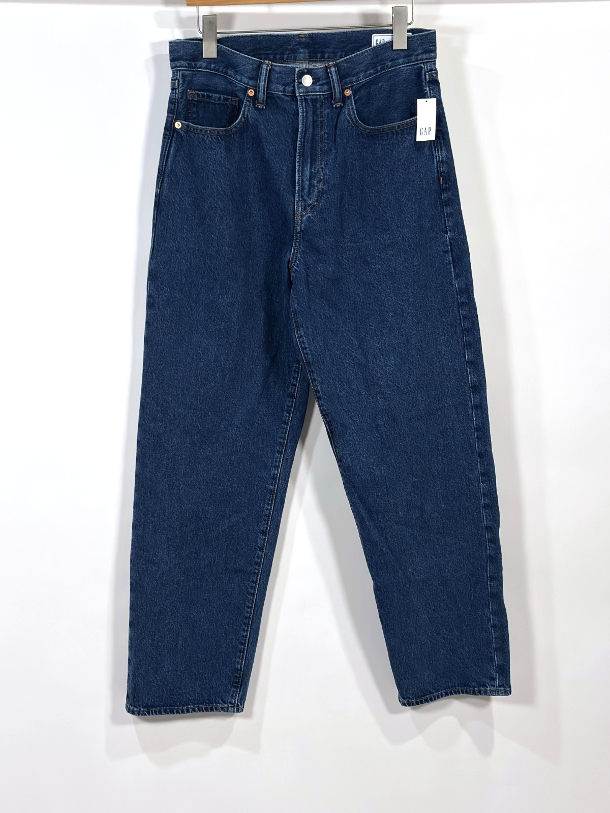 Gap Baggy Fit Dark Wash High Rise Mom Jeans Straight Leg - 29