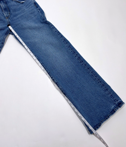Loft The Wide Leg Jeans Medium Wash - Size 0/25