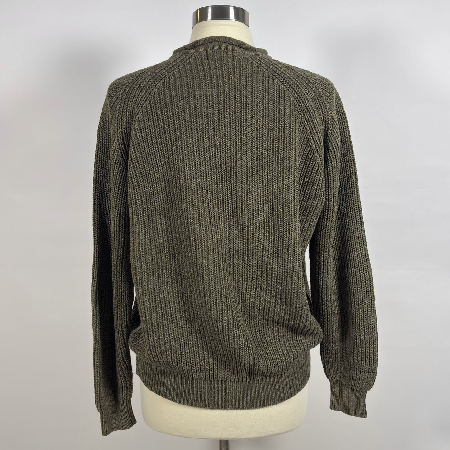 LL Bean Rollneck Long Sleeve Pullover Sweater Olive Army Green - M