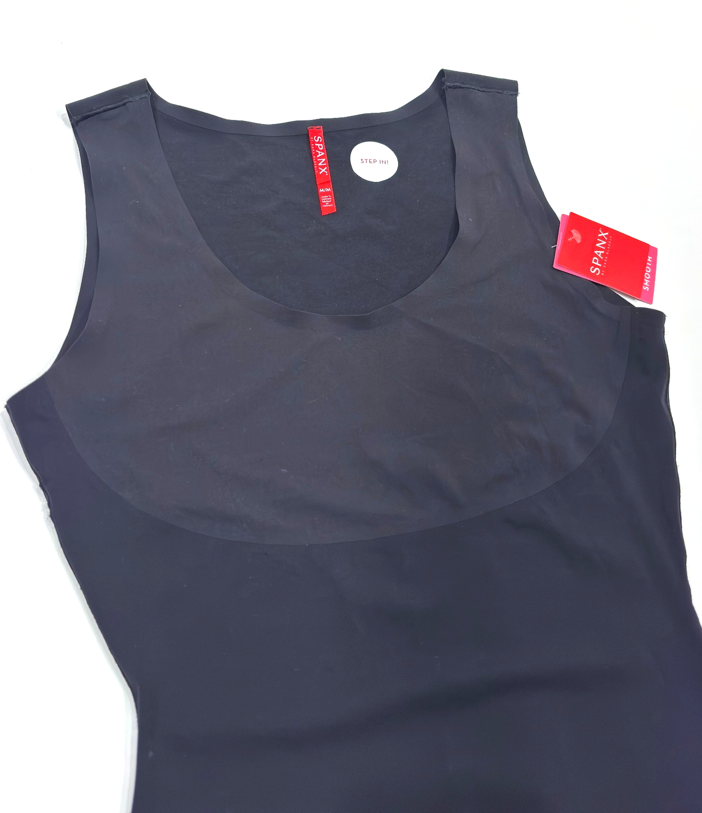 Spanx Invisible Shaping Cami Tank Shapewear Smoothing Black - M