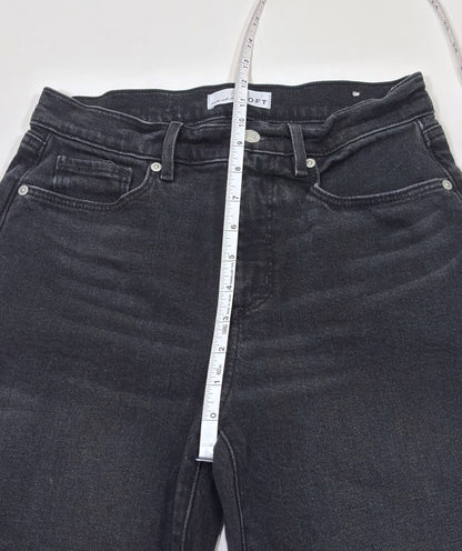 Loft The Wide Leg Black Raw Hem Denim Jeans - 0/25