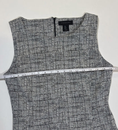 Tahari Sleeveless Sheath Dress Faux Tweed Boucle - 6