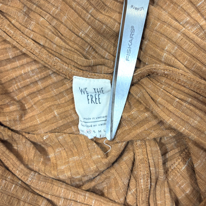 Free People East Coast Wrap Top Blouse Moroccan Spice - XS