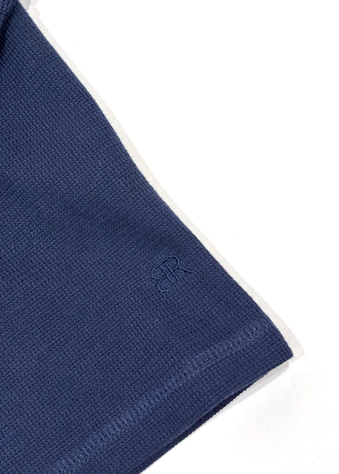 Banana Republic Waffle Knit Navy Long Sleeve Shirt - L