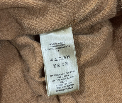 Free People Butterfly Sleeve Top Cafe Brown Cotton - XS