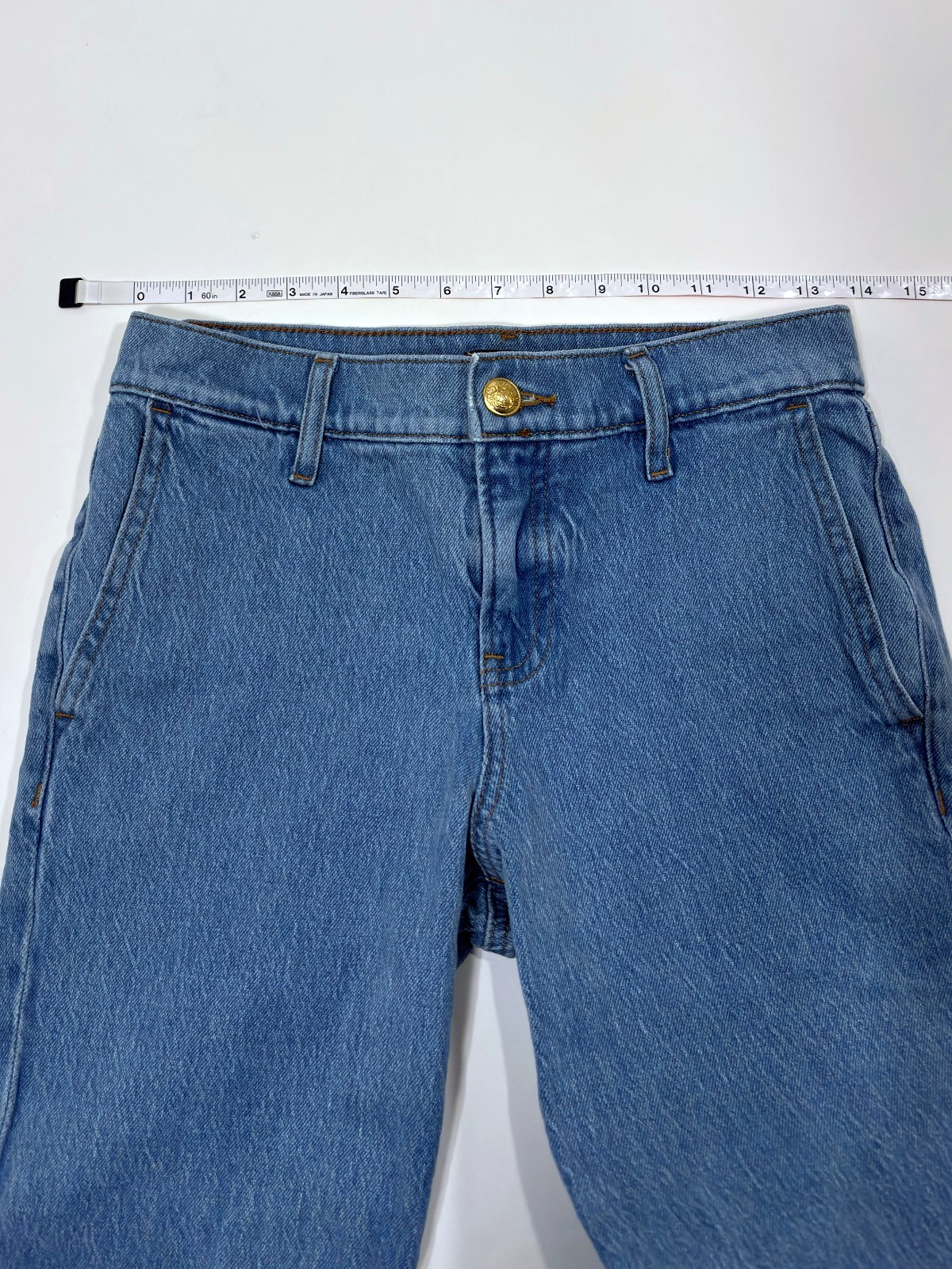 Express 70s Flare Mid Rise Jeans Light Wash - 0
