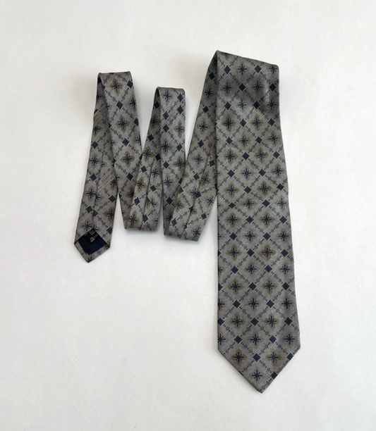 Ermenegildo Zegna Silk Floral Neck Tie Italy 3.5"