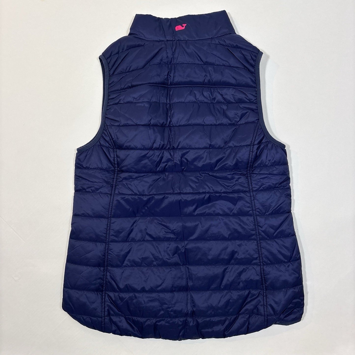 Vineyard Vines Mountain Weekend Quilted Puffer Vest Navy Pink - S