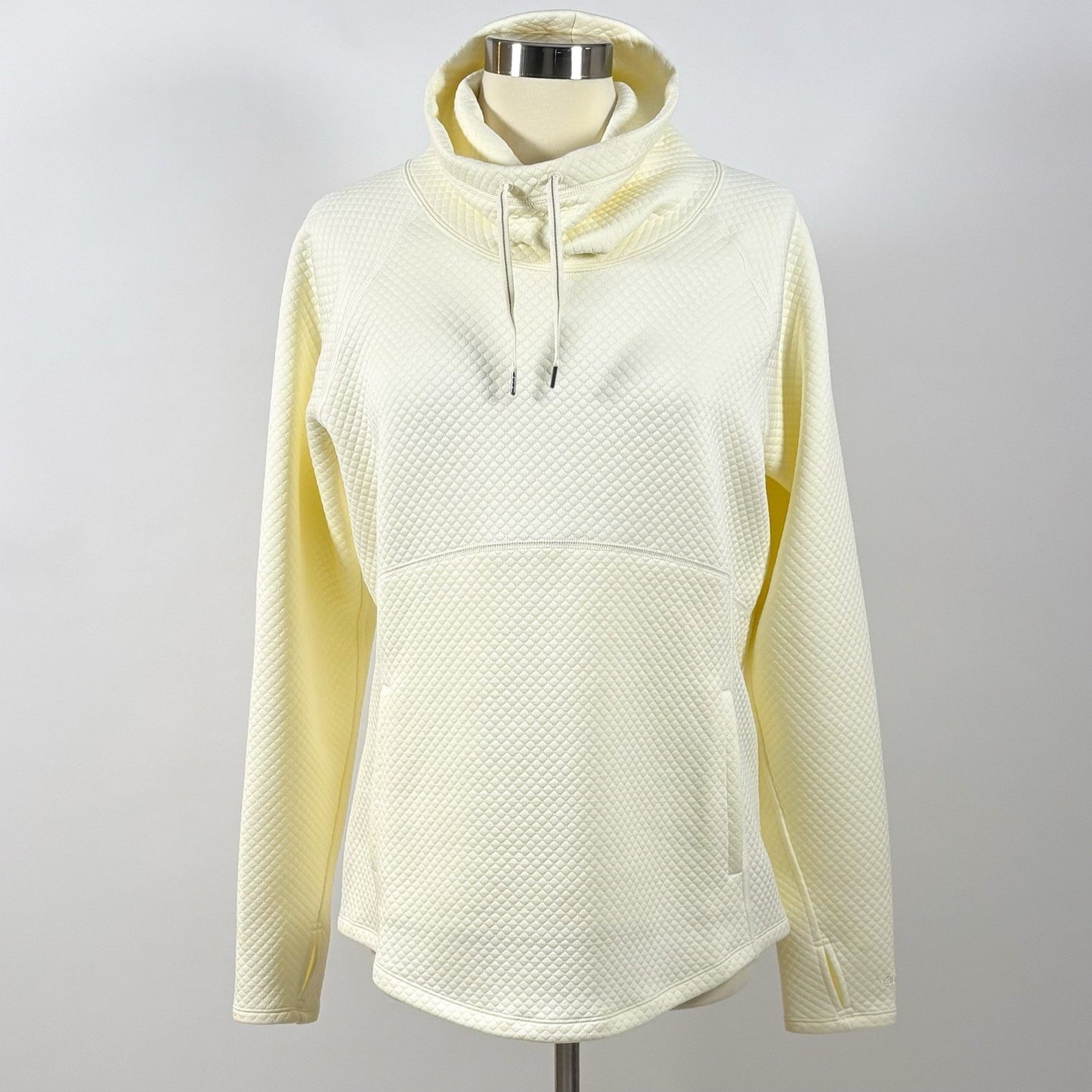 Marmot Annie Long Sleeve Quilted Pullover Funnel Neck Vanilla Ivory - L
