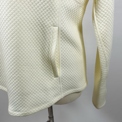 Marmot Annie Long Sleeve Quilted Pullover Funnel Neck Vanilla Ivory - L