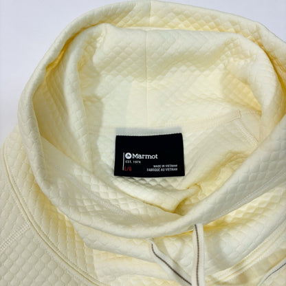 Marmot Annie Long Sleeve Quilted Pullover Funnel Neck Vanilla Ivory - L