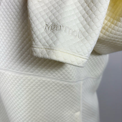 Marmot Annie Long Sleeve Quilted Pullover Funnel Neck Vanilla Ivory - L