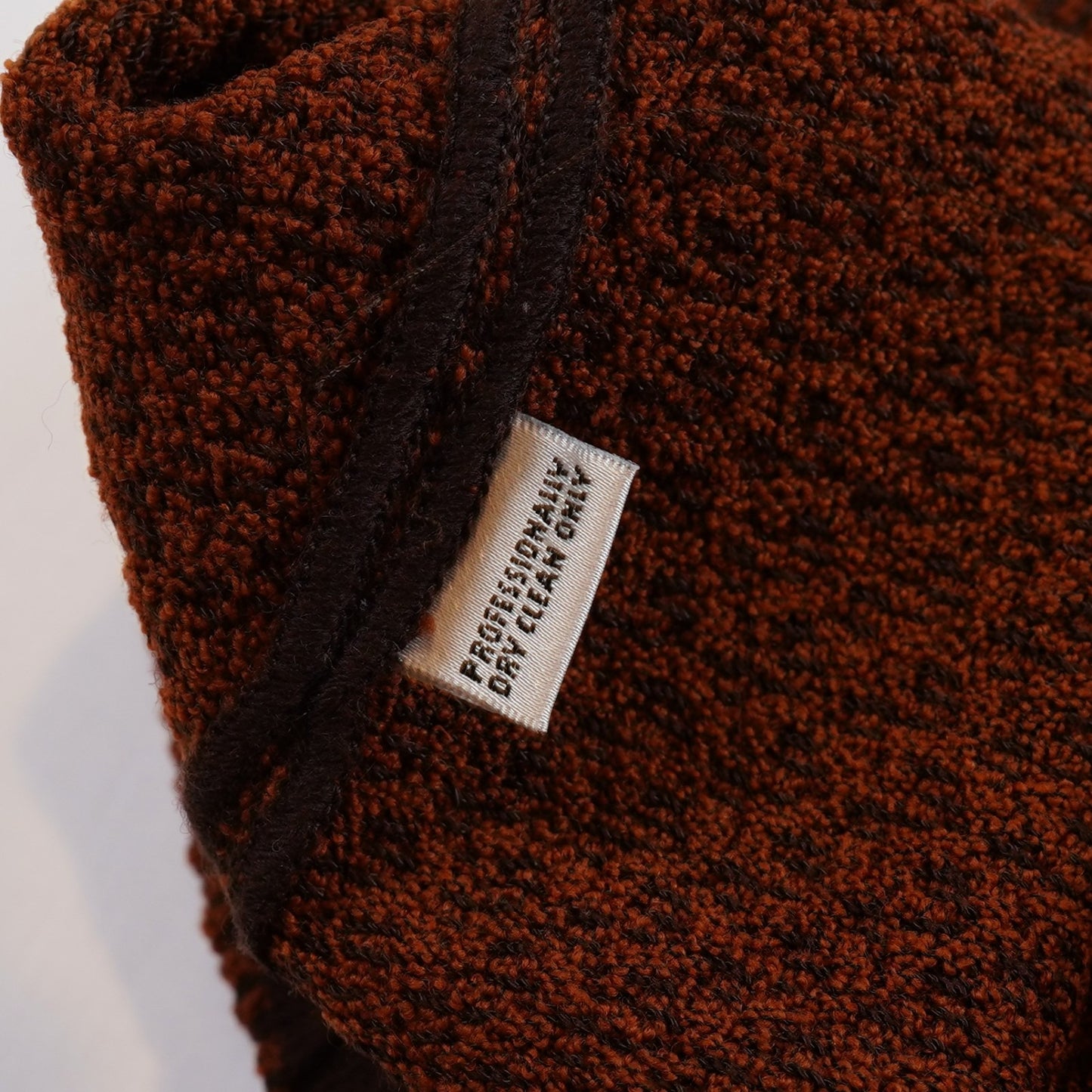 St. John Collection Rust & Dark Brown Textured Santana Knit Skirt - 4