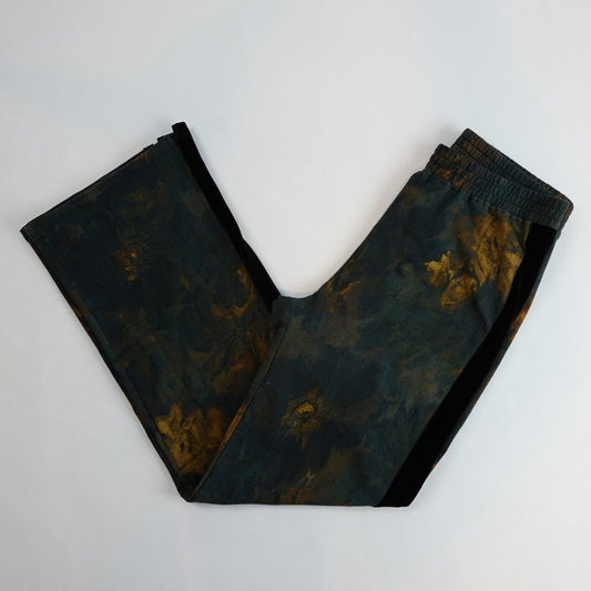 Johnny Was Lucid Verde Green Floral Velvet Mix Sweatpants - M