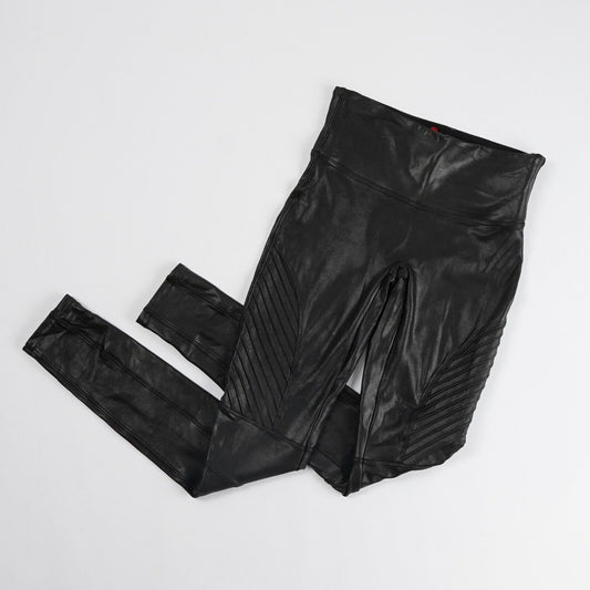Spanx Faux Leather Moto Leggings - S