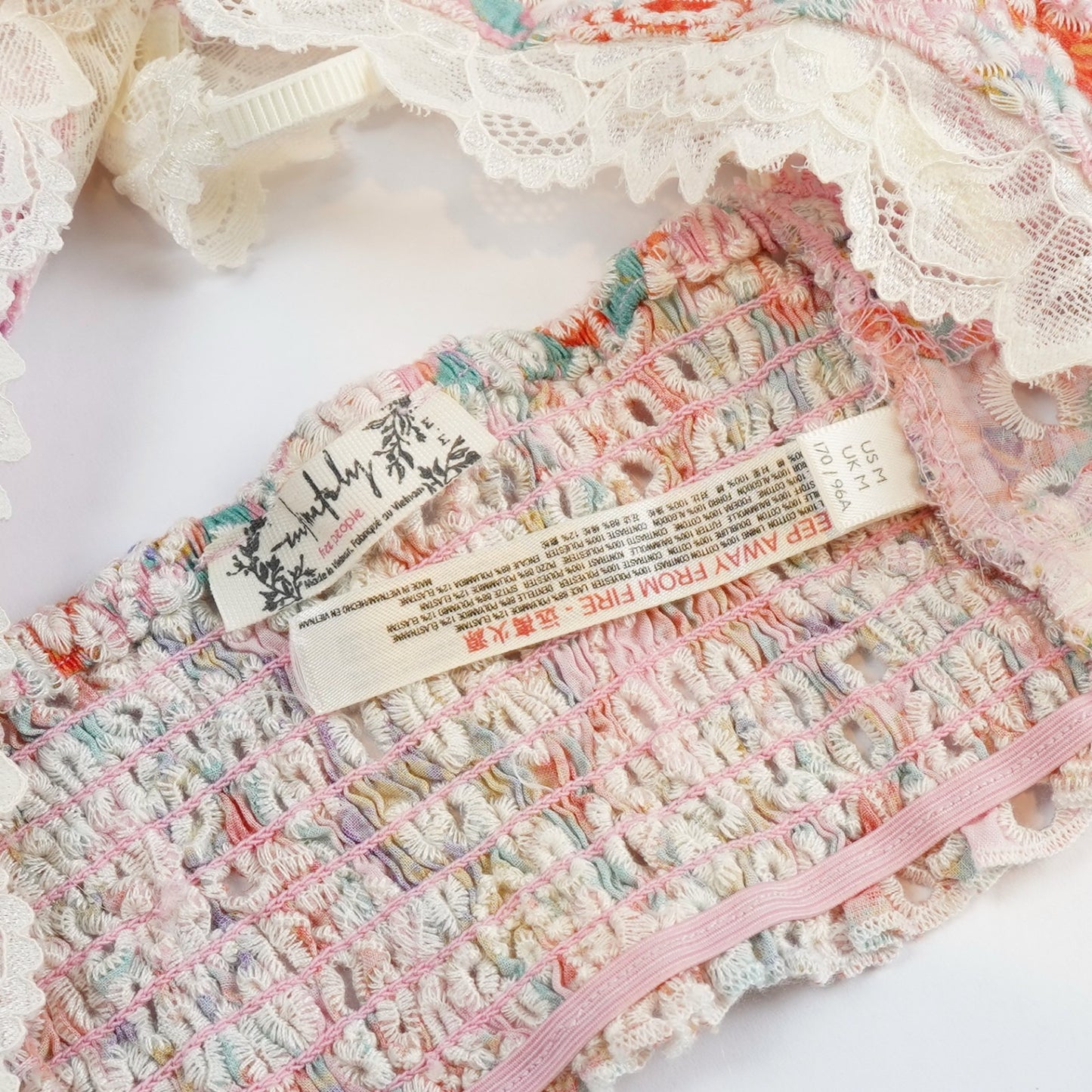 Free People Emma Floral Blossom Combo Bralette - M