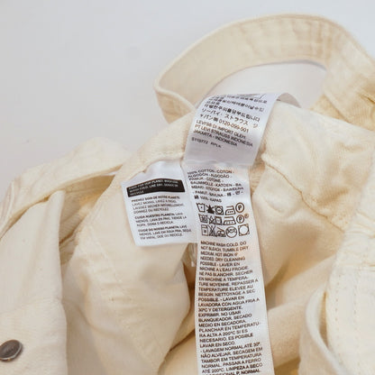 Levi's Drea Wide Leg Jumpsuit White Cream Denim - S